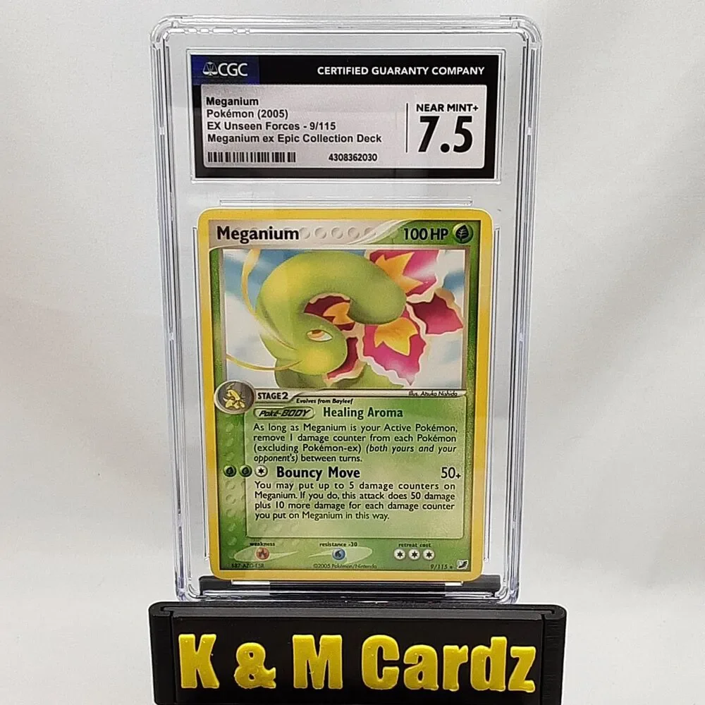 Pokemon - Maganium - #009 - Graded - CGC 7.5